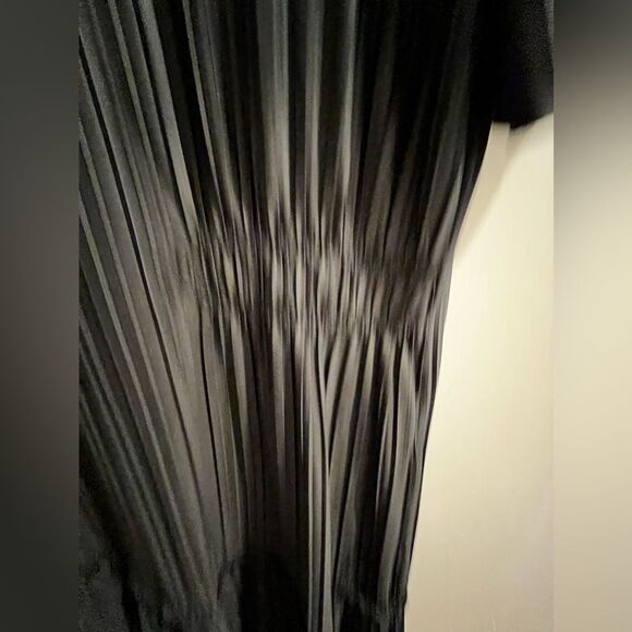 Asymmetrical Zara dress black size s Pleated Midi Dress - Picture 10 of 11